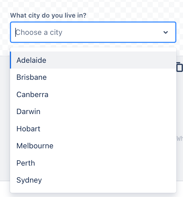 default concept on a Combobox component in Atlaskit.