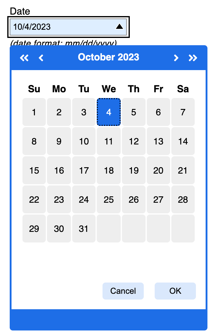 picker concept on a Combobox component in WAI-ARIA.