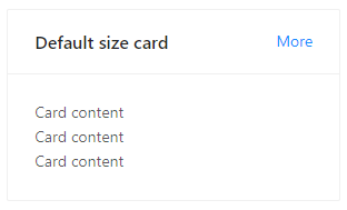 size concept on a Card component in Ant Design.