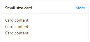 size concept on a Card component in Ant Design.