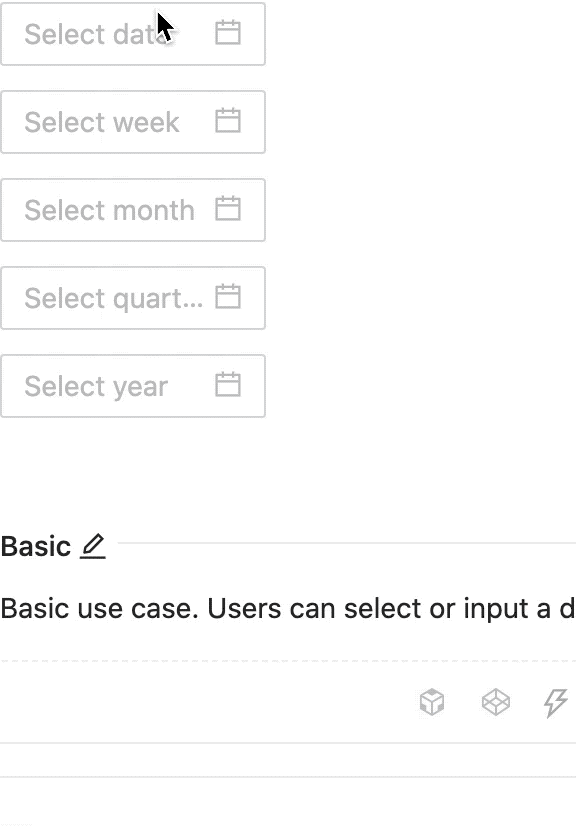 date-time picker concept on a Popup component in Ant Design.