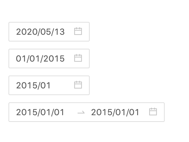format concept on a Datepicker component in Ant Design.