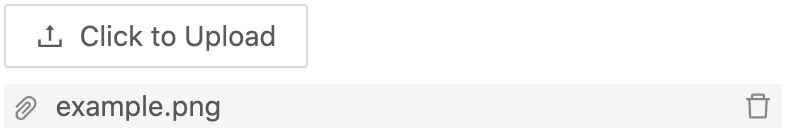 File list (hover) concept on a File component in Ant Design.