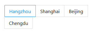 button-size concept on a Radio Button component in Ant Design.