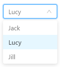 single concept on a Select component in Ant Design.