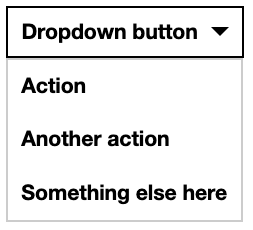 menu concept on a Popup component in Boosted.