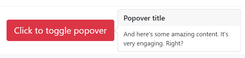 tooltip concept on a Tooltip component in Bootstrap.