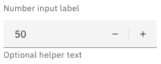 basic concept on a InputNumber component in Carbon Design System.