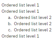 ordered concept on a List component in Carbon Design System.