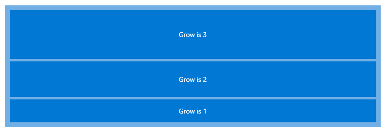 growing concept on a Flex component in UI Fabric.