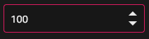 hovered concept on a InputNumber component in FAST.