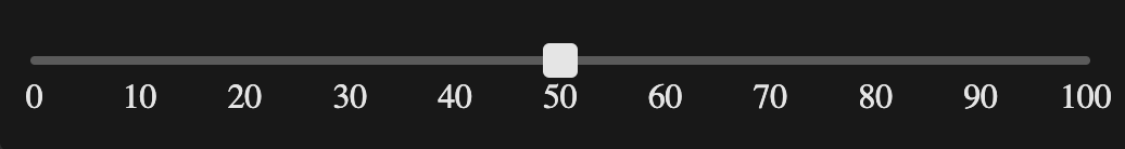 hide mark concept on a Slider component in FAST.