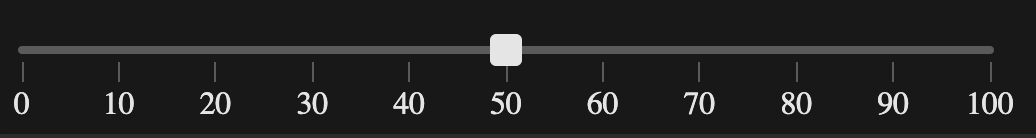 labels concept on a Slider component in FAST.