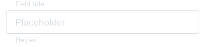 disabled concept on a InputText component in GoodBarber Design System.