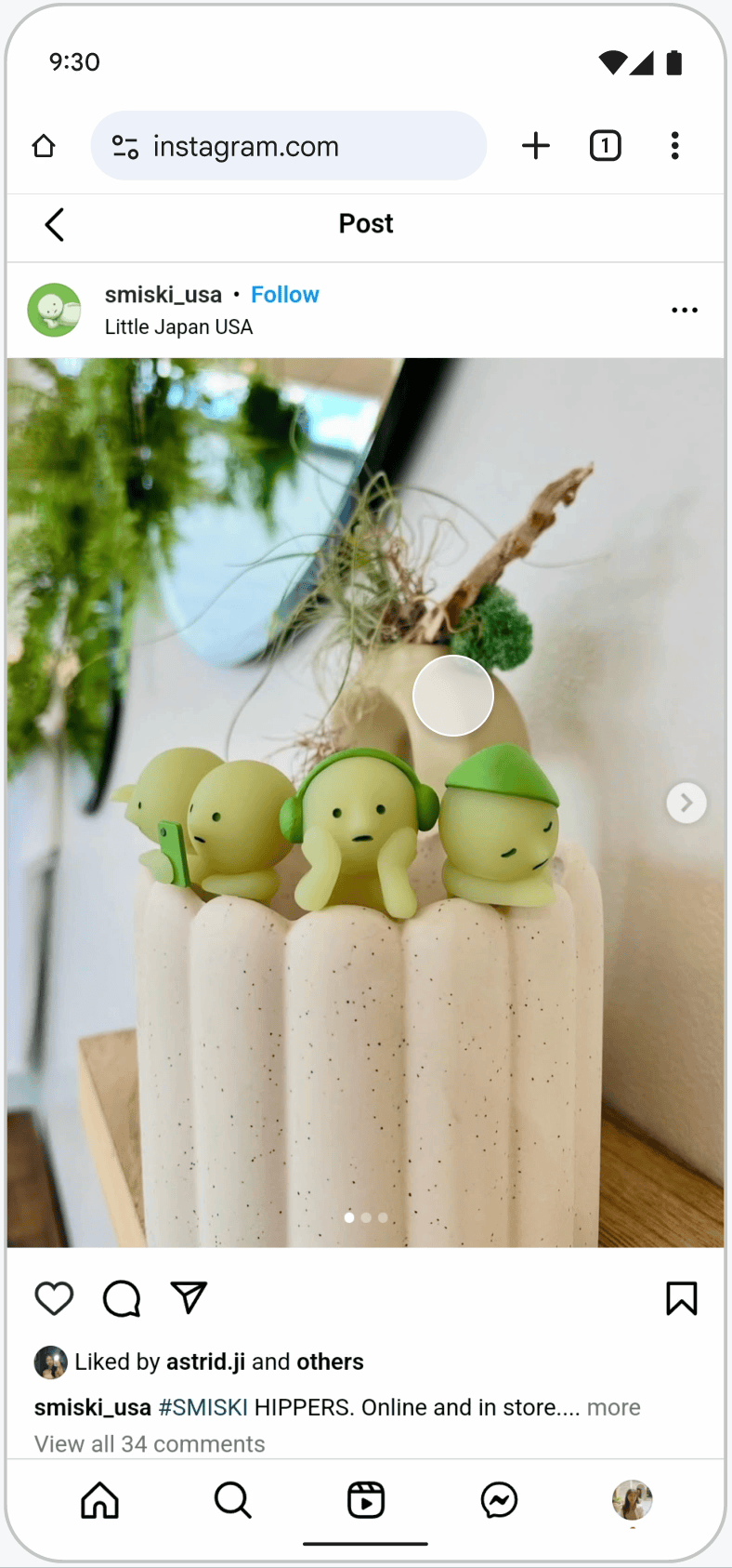 Mockup of the "show both" approach on links