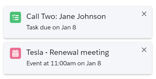 basic concept on a Toast component in Lightning Design System.
