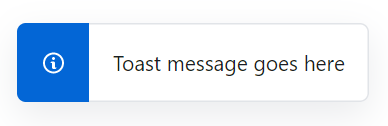 basic concept on a Toast component in Primer Design System.