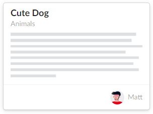 elevation concept on a Card component in Semantic UI.