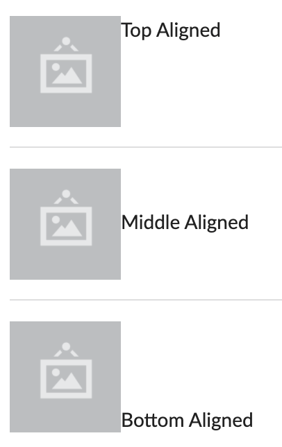 alignment concept on a Image component in Semantic UI.