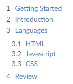 ordered concept on a List component in Semantic UI.
