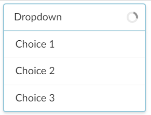 loading concept on a Select component in Semantic UI.