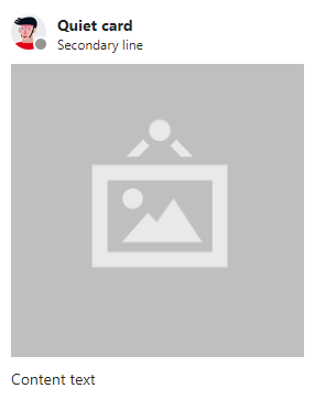 borderless concept on a Card component in Stardust UI.