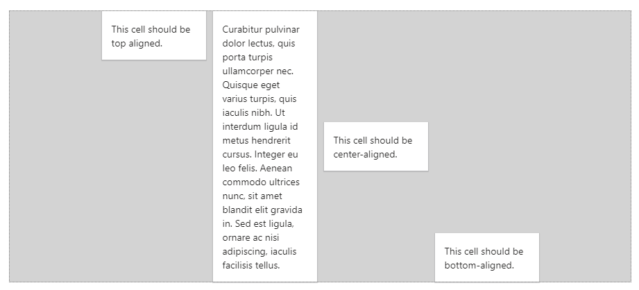 alignment concept on a Flex component in Stardust UI.